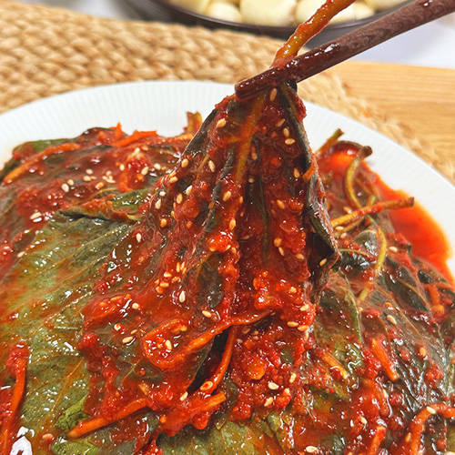 당일제조 국내산 생깻잎 김치 500g
